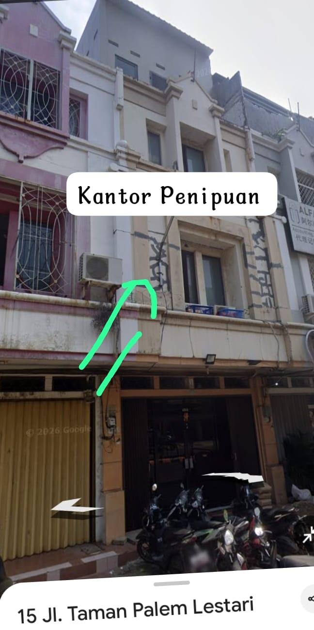 JL TAMAN PALEN LESTARI 1000 G No.31KANTOR PENIPUAN